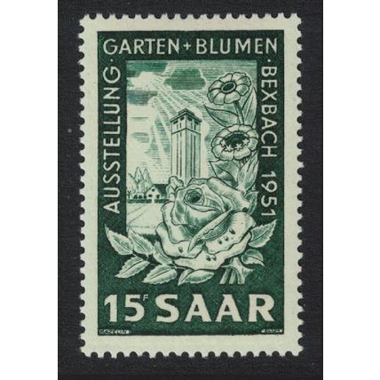 Saar Horticultural Show Bexbach 1951 MH SG#304 Sc#229