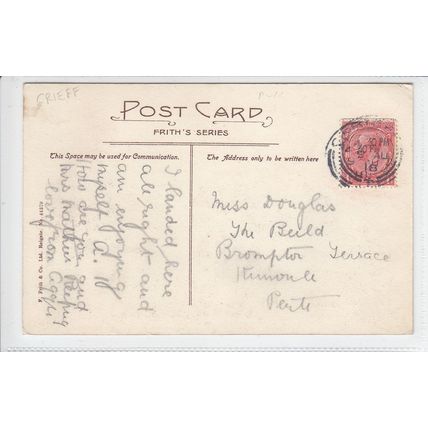 Strowan House Crieff Perthshire Photo Taken 1899 Used Aug 1918 Douglas Kinnoull