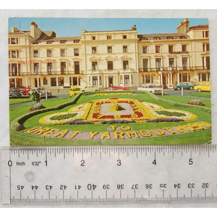 1973 postcard Floral Clock, Gt. Yarmouth