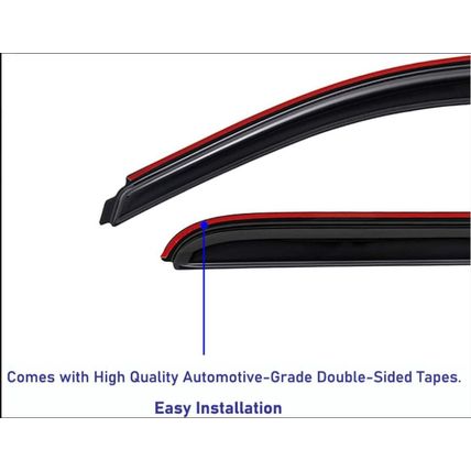 Vent Visors Fits 2013-2018 Nissan Pathfinder by Lightronic WV194479 , 4-Pieces S