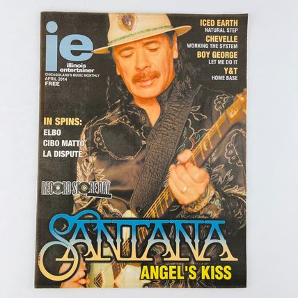 Illinois Entertainer April 2014 Santana Angel's Kiss Cover plus Local Guide IE