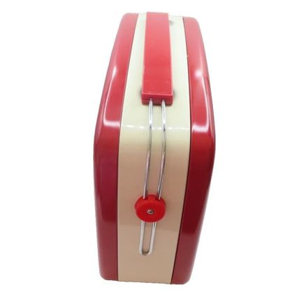 Red Radio Shaped Tin with 200 Grams Shortbread Biscuits 18.5 CM Food Gift