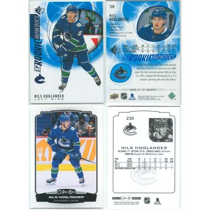 Nils Hoglander 7x incl Gold/Silver Script, Rookie
