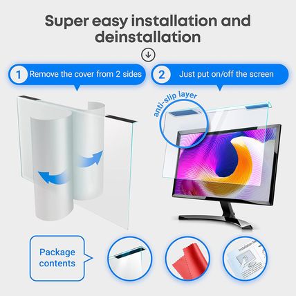 VINTEZ Blue Light Screen Protector for 23, 23.6, 23.8, 24 Inch Computer Monitor