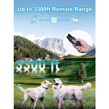 Bousnic Dog Shock Collar 2 Dogs (5-120Lbs) - 3300 Ft Waterproof Training Collar