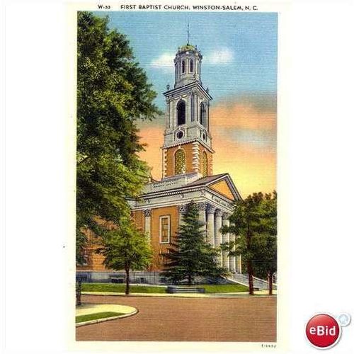 1940's First Baptist Church, Winston Salem, N.C.