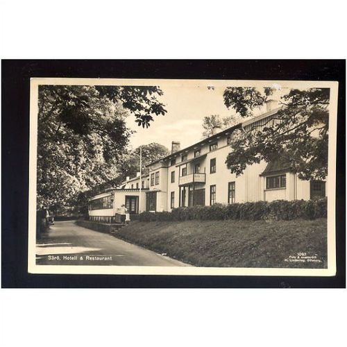 Sweden SARO Hotel & Restaurant Postcard by Lindenhag (1097)