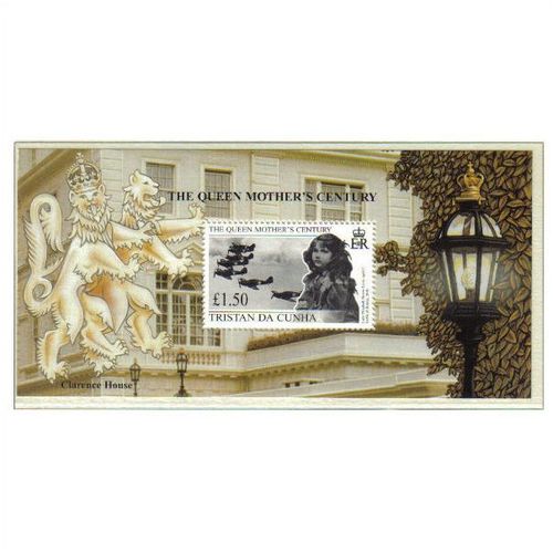 2000 TRISTAN DA CUNHA QUEEN MOTHERS 100th birthday MINISHEET MNH SGMS661