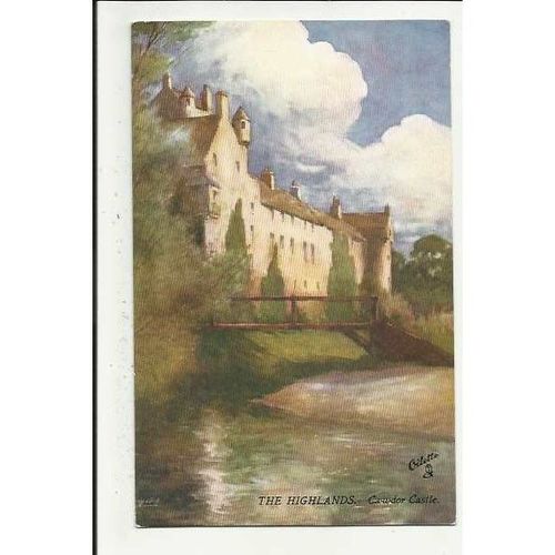 7661 THE HIGHLANDS Cawdor Castle Tuck Oilette Postcard