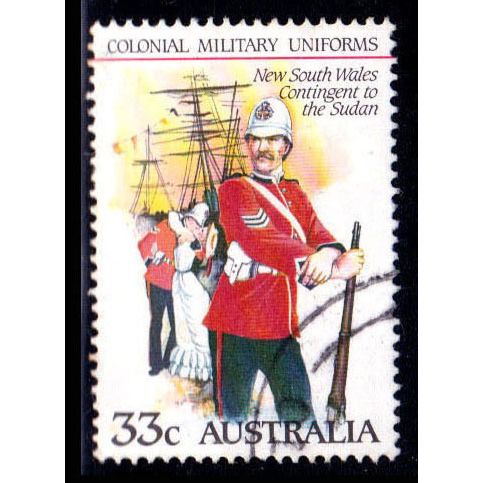 Australia 1985 Military Uniforms Sudan 33c Used Stamp D