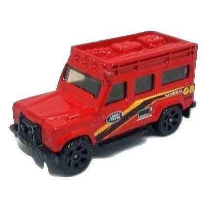 Matchbox - '97 Land Rover Defender 110: MBX Metal #65 (2007) *Red / Loose*