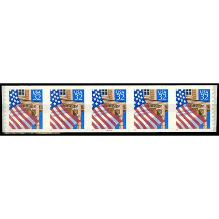 2915A 32c U.S. Flag Over Porch Fine MNH PNC 44444/5 10x10 P0898