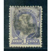 Used 212 1c Benjamin Franklin Just Clears M01330