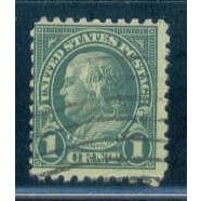 Used 581 1c Benjamin Franklin Average A16301