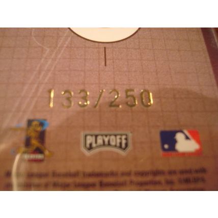 2002 Playoff Absolute, Game Used Bat Patch, JERMAINE DYE, Athletics #'d 133/250