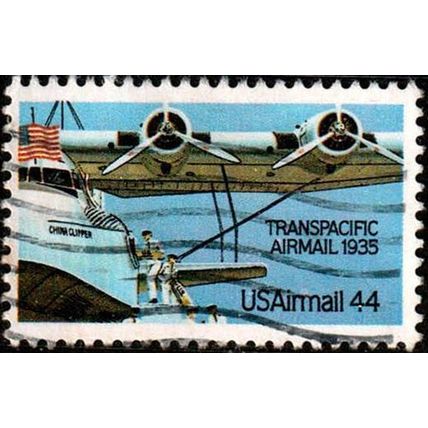 USA 1985 Air Mail 44c Used Stamp . Airmail