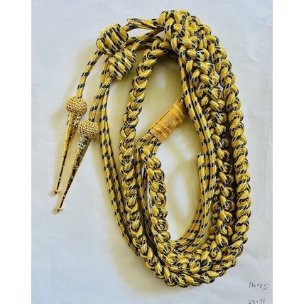 USA NAVY AIDC TO PRESIDENT GOLD BLUE METALLIC WIRE AIGUILLETTES ANCHOR PINS