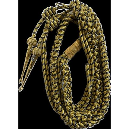 USA NAVY AIDC TO PRESIDENT GOLD BLUE METALLIC WIRE AIGUILLETTES ANCHOR PINS