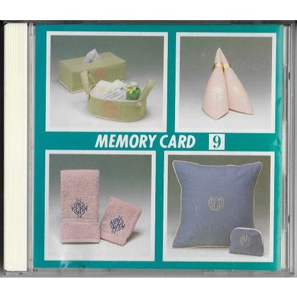 830409000 Memory Card #9 Emblem Monogram Series Embroidery Janome Sewing Machine