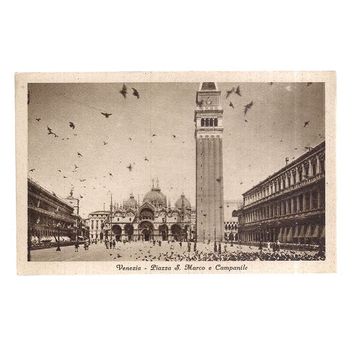 VENEZIA vintage postcard unused c.1943? Venice canals etc (b) =