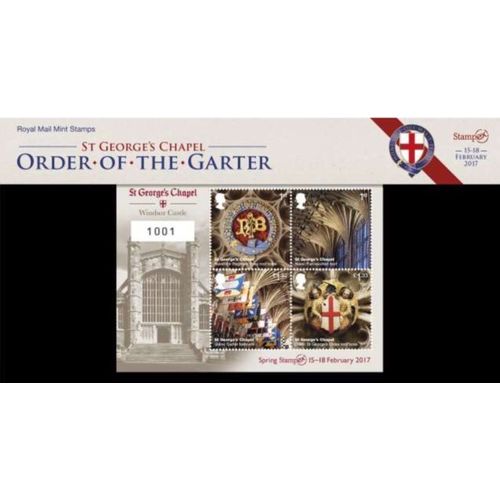 Stampex Great Britain 2017 Windsor Castle Stamp Miniature sheet Pack Mint stamp