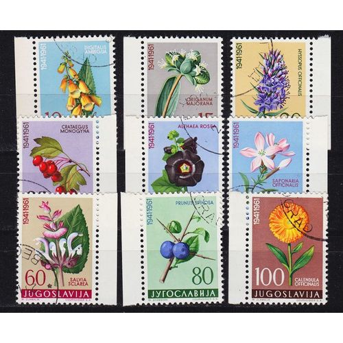 JUGOSLAVIA [1961] MiNr 0943-51 ( O/used ) Pflanzen