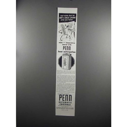 1951 Penn Heat-Anticipating Thermostat Ad - Next Winter
