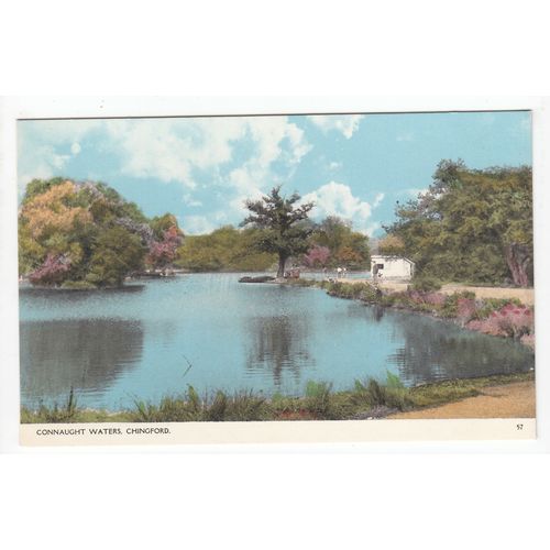 Connaught Waters Chingford Postcard Essex