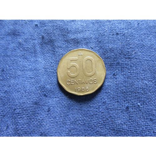 1986 ARGENTINA 50 CENTAVOS COIN.