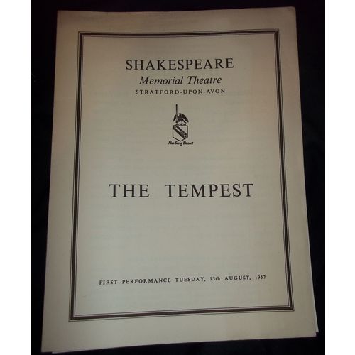 Shakespeare Memorial Theatre - The Tempest - 1957 Theatre Programme