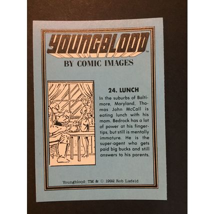 Youngblood trading card #24, excellent condition!