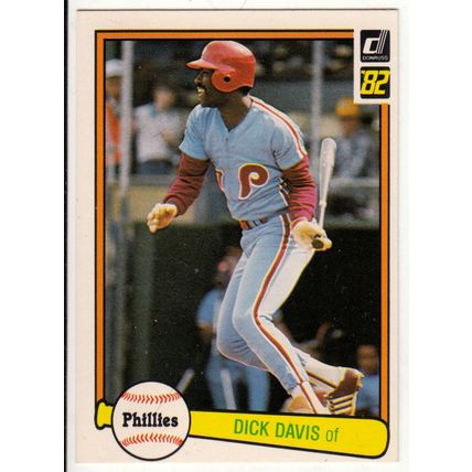1982 Donruss baseball card 147 Dick Davis