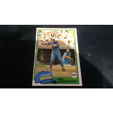 1981 Topps Card # 296 Bill Nahorodny Very Good-Excellent (4) Atlanta Braves