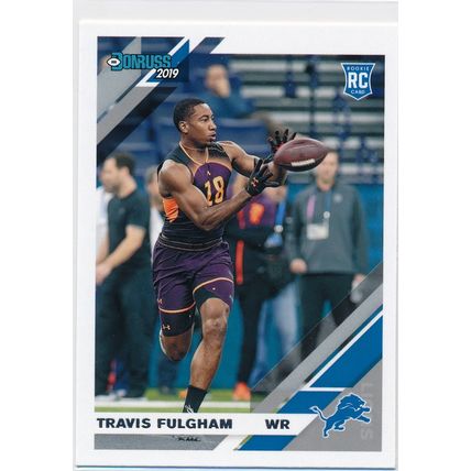 2019 Donruss Football Base 294 Travis Fulgham RC Detroit Lions
