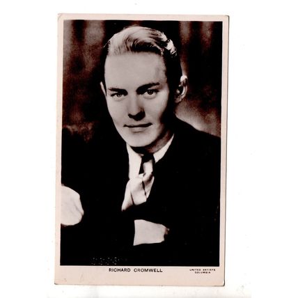 SUPERB REAL PHOTOGRAPHIC POSTCARD OF FILM STAR RICHARD CROMWELL (3746)