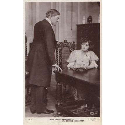 Irene Vanbrugh & George Alexander Actor Actress Rotary Real Photo Postcard
