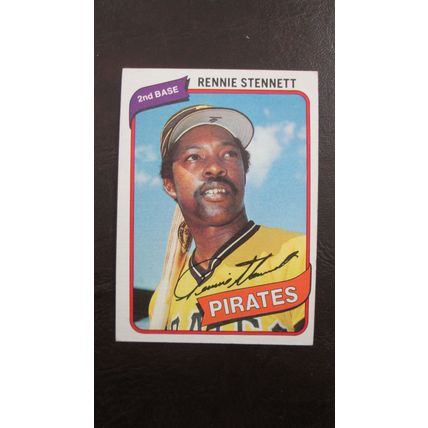 1980 Topps Rennie Stennett Pittsburgh Pirates Card #501