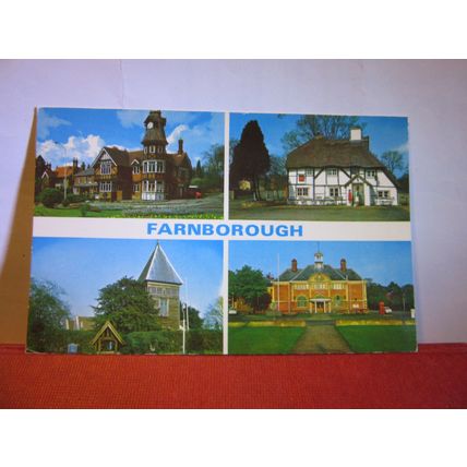 multiview, FARNBOROUGH, HAMPSHIRE. .used postcard 1972 postmark =