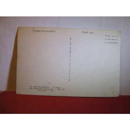 AIGUES-MORTES, GARD, FRANCE unused vintage postcard =