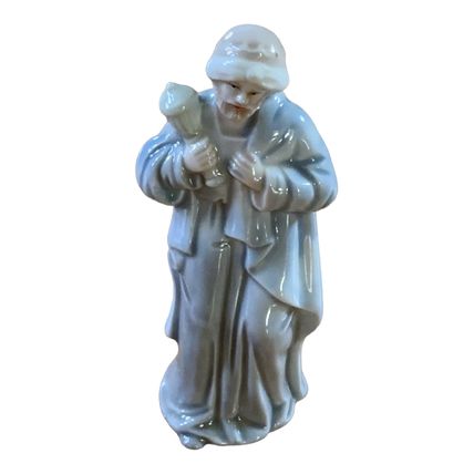 10 Piece Porcelain Nativity Beautifully Handpainted Underglazed Finish Pre-owned