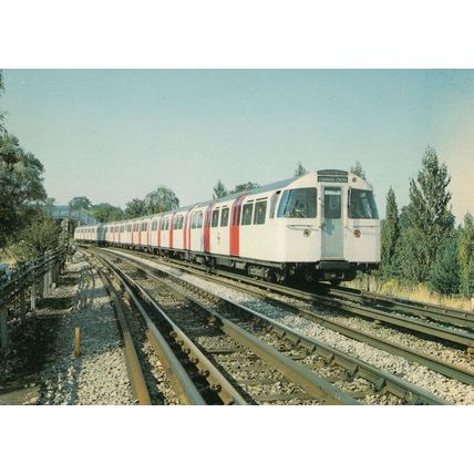 1972 Mark 2 Jubilee Line Canons Park London Underground Postcard