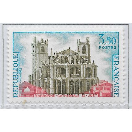 FRANCE 1972 MINT UNMOUNTED MNH TOURISM ST JUST CATHEDRAL NARBONNE