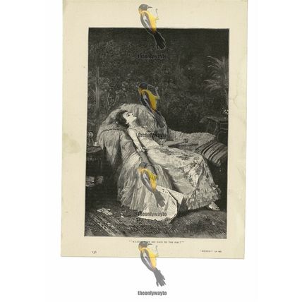 Mourning, Love Killed In Battle, Romantic Victorian Book Illustration, 1886