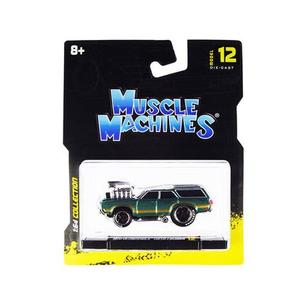 1970 Oldsmobile Vista Cruiser 442 Green Metallic with Gold Stripes 1/64 Dieca...