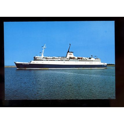 FE2430 - German Ferry - Deutschland , built 1972 - postcard