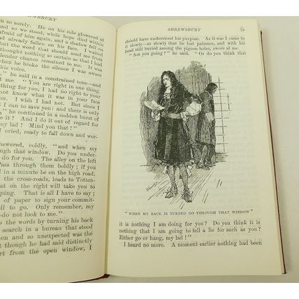 Antique Leather Bound Book Shrewsbury A Romance By S Weyman 1911 Evans Family