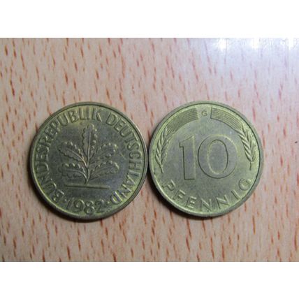 1982g 10 Pfennig Germany Coin