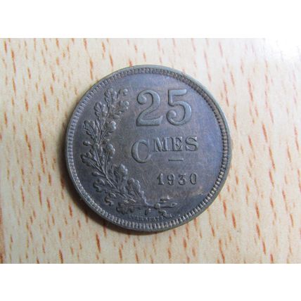 Luxembourg 1930 25 Centimes Coin