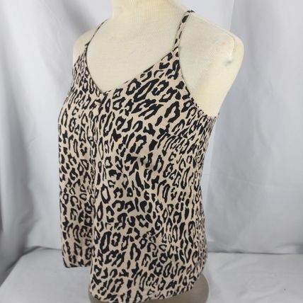 No Boundaries Women's Junior Leopard Print Spaghetti String Top Size S/CH (3-5)