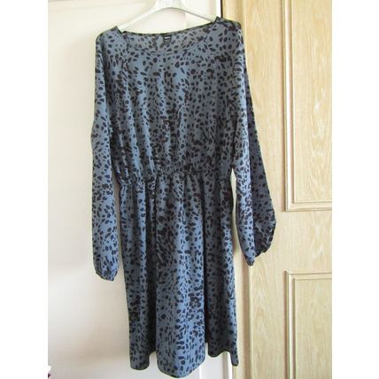 SHEIN blue animal print dress Size L good condition